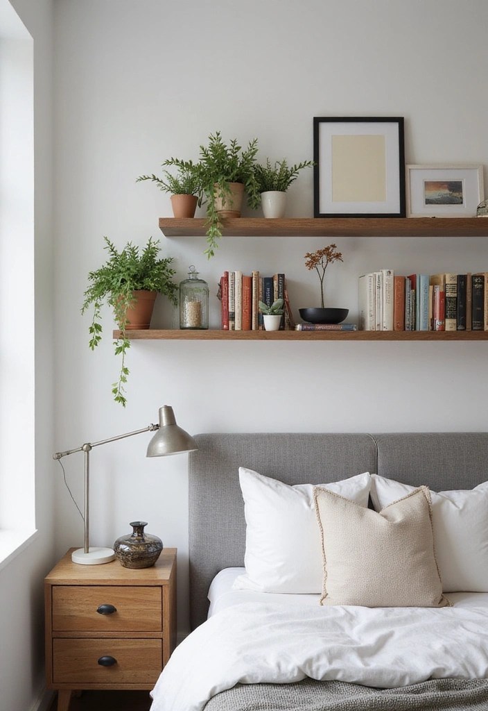 18 Bedroom Decor Hacks That'll Transform Your Space Into a Sanctuary (Don’t Miss #12!) - 16. Floating Shelves