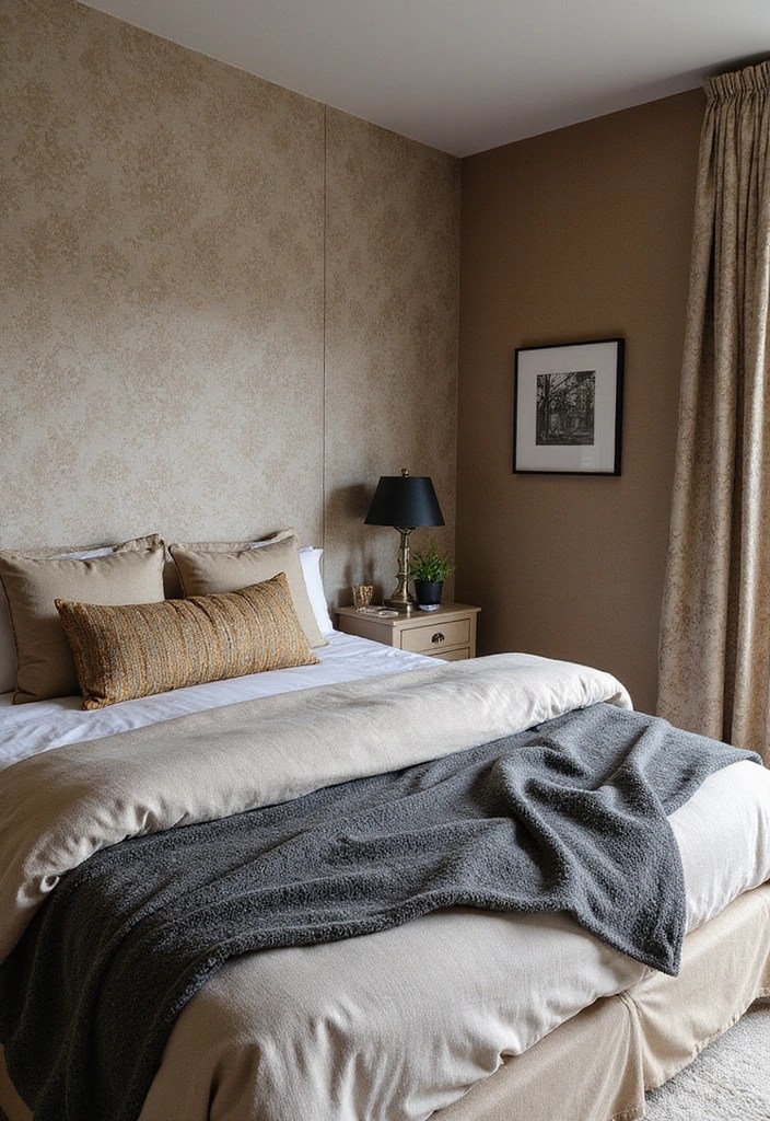 18 Bedroom Decor Hacks That'll Transform Your Space Into a Sanctuary (Don’t Miss #12!) - 18. Textured Wallpaper