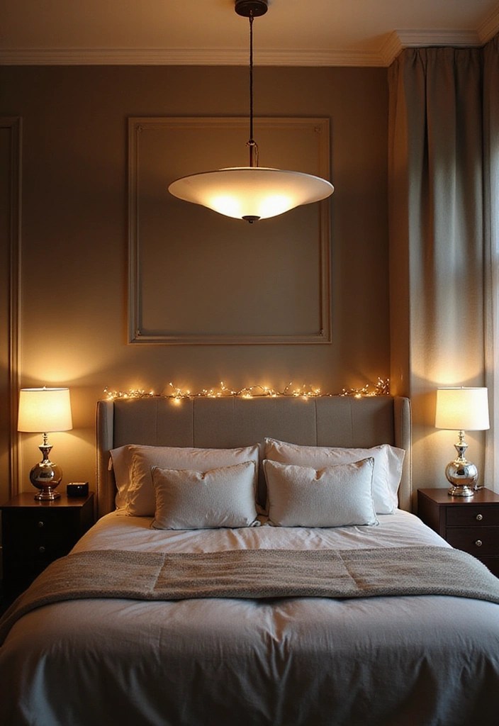 18 Bedroom Decor Hacks That'll Transform Your Space Into a Sanctuary (Don’t Miss #12!) - 3. Statement Lighting